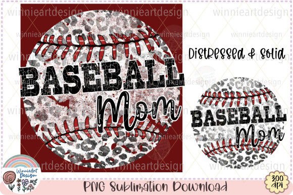 Baseball Mom Leopard Grunge: A Bold Embroidery Choice