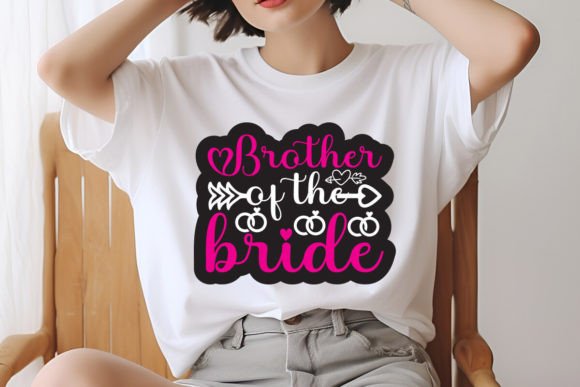 Brother of the Bride Sticker Design: A Stylish Embroidery Choice