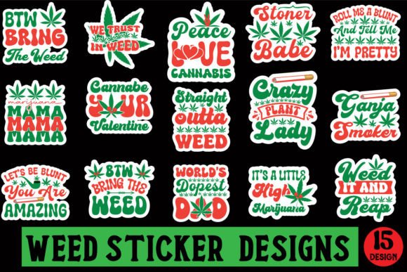 Review: Weed Sticker Designs Bundle for Embroidery