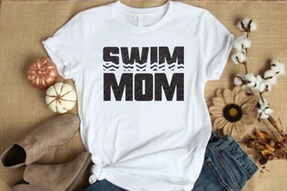 Swim Mom T Shirt: A Versatile Design for Embroidery Projects