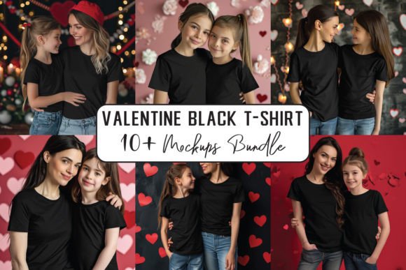 Valentine Mom and Me T-Shirts Mockups Review