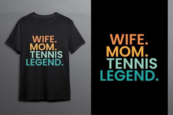 Wife Mom Tennis Legend: A Versatile Embroidery Design