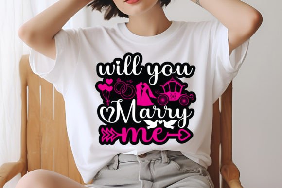Will You Marry Me Sticker Design: A Charming Embroidery Choice